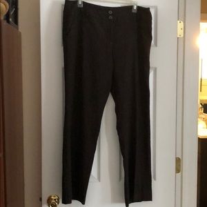 Brown multi dress pants